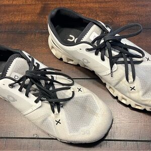 On Cloud X3 Black and White Running Sneakers